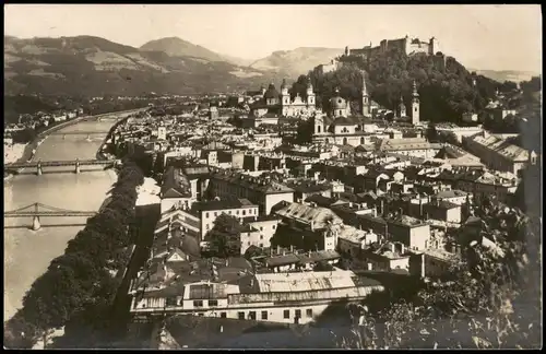 Ansichtskarte Salzburg Totalansicht 1932