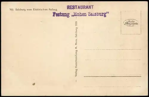 Ansichtskarte Salzburg Totalansicht 1932