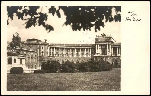 Ansichtskarte Wien Neue Burg 1932