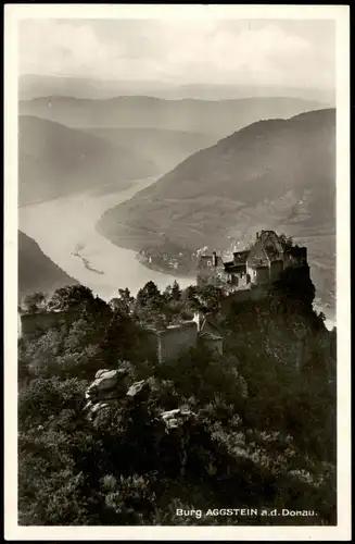 Ansichtskarte Burgruine Aggstein Burgruine Aggstein Burg an der Donau 1930
