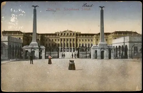 Ansichtskarte Hietzing-Wien Castle in Vienna Schloss Schönbrunn 1910