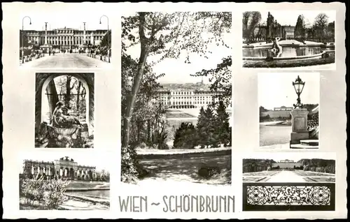Ansichtskarte Hietzing-Wien Schloss Schönbrunn Mehrbildkarte 1960