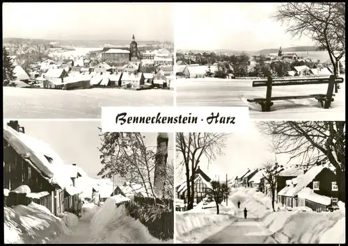 Ansichtskarte Benneckenstein DDR Mehrbild-AK Harz & Ortsansichten 1983