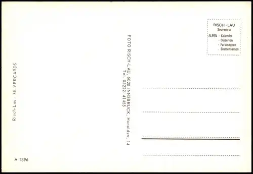 Innsbruck Hungerburg Nordkette Innsbruck Tirol 2-Bild-Karte 1970