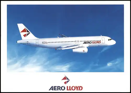 Ansichtskarte  Airbus A320 Flugzeuge - Airplane Aero Lloyd 1996