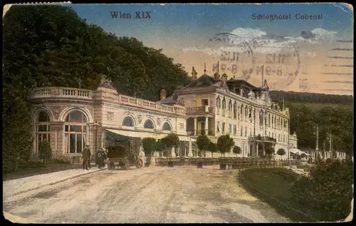 Ansichtskarte Döbling-Wien Schloss-Hotel Cobenzl 1917