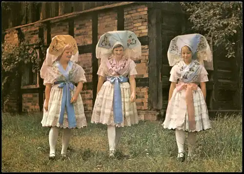 Burg (Spreewald) Dolnoserbska drastwa (Borkowy) Frauen in Niedersorbische 1978