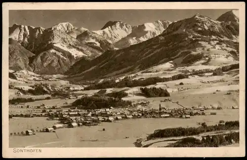 Ansichtskarte Sonthofen IO. Allgäuer Ski-Verbands-Wettläufe 1914