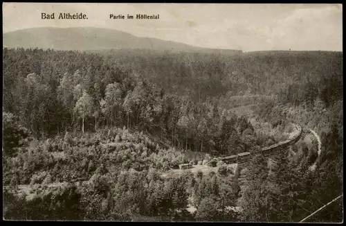 Bad Altheide Polanica-Zdrój Höllental 1919  gel Stempel Altheide Kr. Glatz