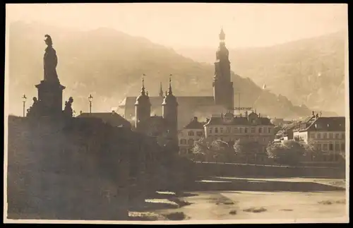 Ansichtskarte Heidelberg Stadtpartie, Holländer Hof - Stimmungsbild 1929
