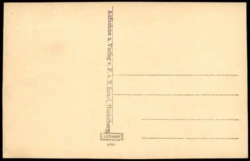 Ansichtskarte Heidelberg Stadtpartie, Holländer Hof - Stimmungsbild 1929