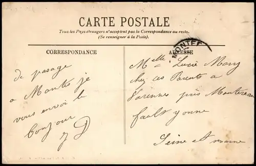 CPA Mantes-la-Jolie Sur la Tour Saint-Maclou 1908