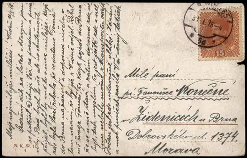 Ansichtskarte Wien K.K. HOFOPERNTHEATER 1918