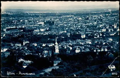 Ansichtskarte Wien Panorama-Ansicht Stadt Weitsicht 1955