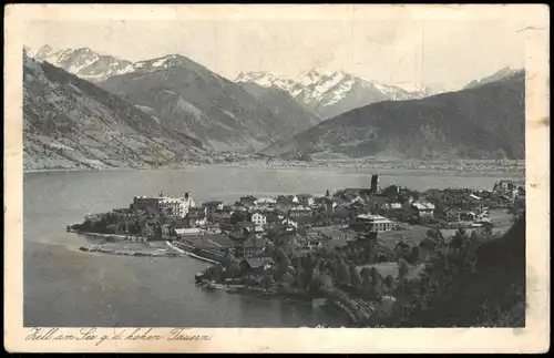 Ansichtskarte Zell am See Panorama-Ansicht 1922
