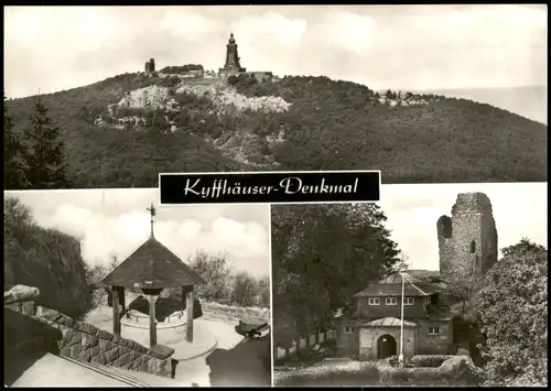 Kelbra (Kyffhäuser) Kaiser-Friedrich-Wilhelm-(Barbarossa) Denkmal - Brunnen 1976