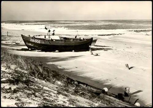 Ansichtskarte .Mecklenburg-Vorpommern Ostsee Baltic Sea im Winter 1970