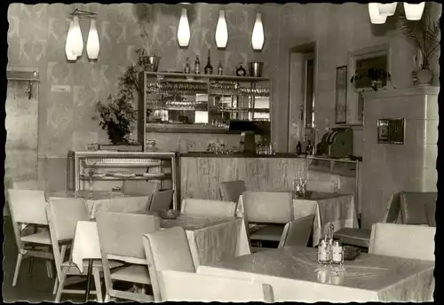Hinterrod Waffenrod-Eisfeld HO-Speiserestaurant Park-Café Innenansicht 1968