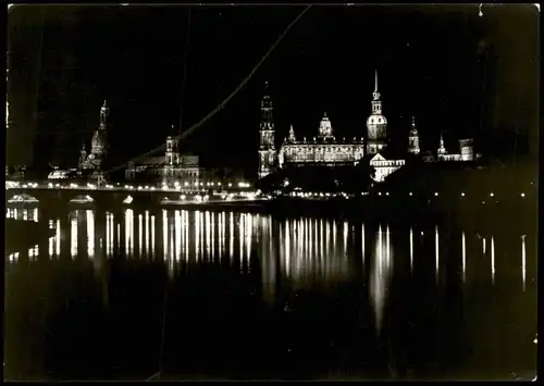 Dresden Blick von der Marienbrücke (vor der Zerstörung 1945) 1976