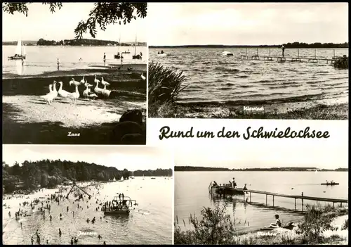 Goyatz-Schwielochsee Rund um den Schwielochsee DDR Mehrbildkarte 1969