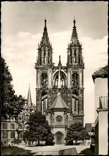 Ansichtskarte Meißen Dom Türme 85 Meter hoch 1958