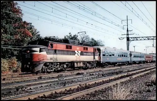 Ansichtskarte  NEW HAVEN 378 Locomotive USA Eisenbahn Zug Motivkarte 1966