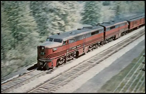 Ansichtskarte  LEHIGH VALLEY 611 Eisenbahn Zug Railway USA 1955