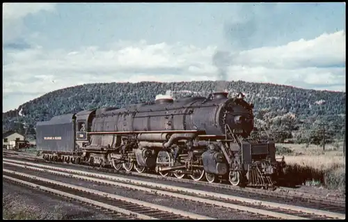 DELAWARE & HUDSON 1519 Dampflokomotive Eisenbahn Zug USA Railways 1952