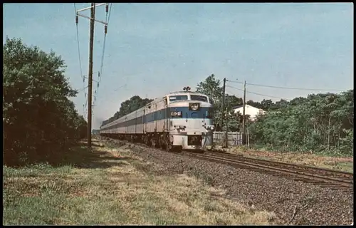 Long Island Train near St. James NY Eisenbahn Zug USA Railways 1971