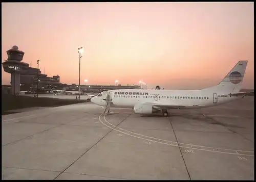 Ansichtskarte Tegel-Berlin EUROBERLIN Flughafen Flugzeuge - Airplane 1988