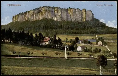 Ansichtskarte Pfaffendorf-Königstein (Sächsische Schweiz) Pfaffenstein 1922