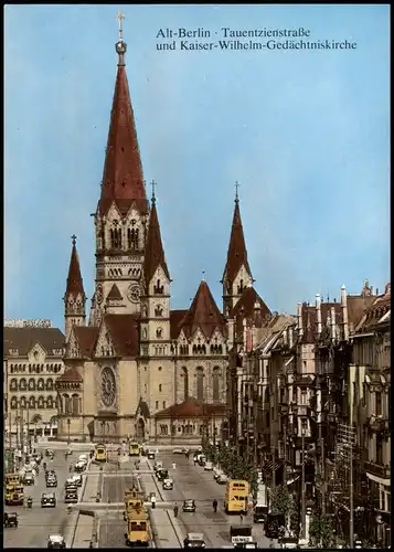 Schöneberg-Berlin Alt-Berlin Tauentzienstraße  Gedächtniskirche anno 1929 2000