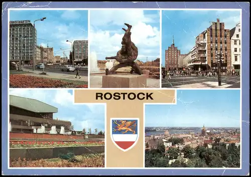 Rostock Sport- und Kongreßhalle, Lange Straße, Café Rostock 1983