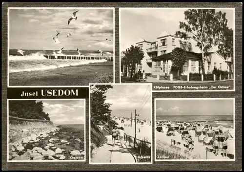 Ansichtskarte Usedom Kölpinsee, Koserow, Uckeritz, Zempin 1967
