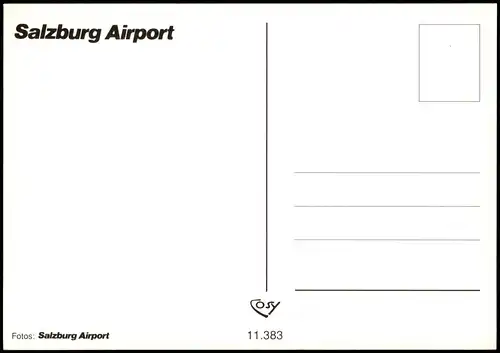 Salzburg Flughafen Airport Flugzeuge div. Airlines, Mehrbild-AK 1997