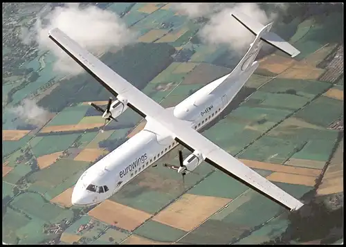 Ansichtskarte  ATR 72-210 eurowings Flugzeug Airplane Avion 2002