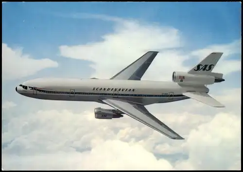 Ansichtskarte  SCANDINAVIAN SAS Flugzeug Airplane Avion im Flug 2006