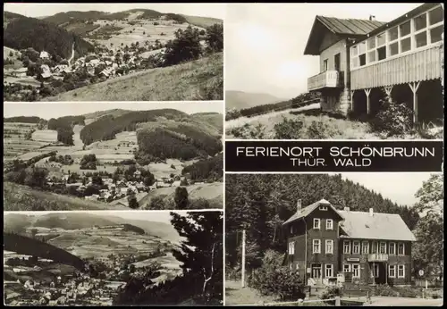 Schönbrunn-Schleusegrund Thüringer Wald FERIENORT SCHÖNBRUNN Mehrbildkarte 1978