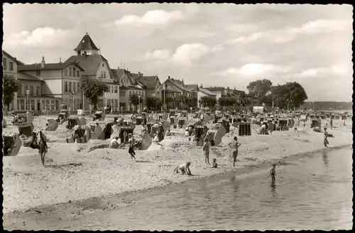 Ansichtskarte Niendorf-Timmendorfer Strand Strand Strandpartie Ostsee 1957