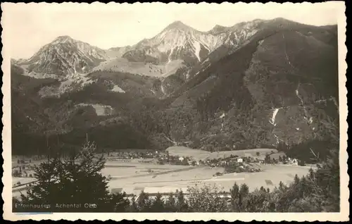 Ansichtskarte Ettenhausen Ettenhausen Achental Oberbayern Berg Panorama 1949