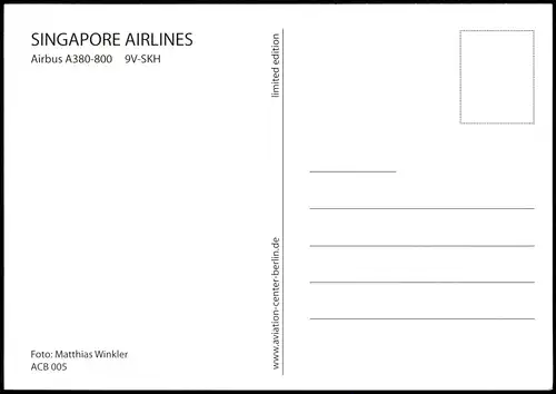 SINGAPORE AIRLINES Airbus A380-800 9V-SKH Flugzeug Airplane Avion 2014