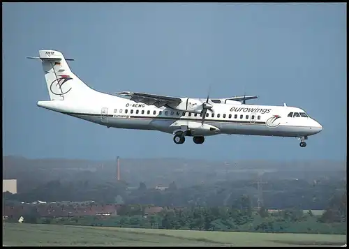 Ansichtskarte  eurowings ATR 72-210 der Flugzeug Airplane Avion 2002