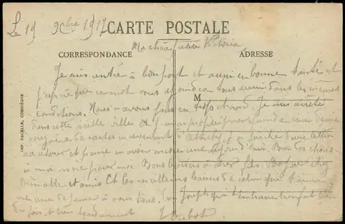 CPA Compiègne Vue générale de la Tour St-Jacques 1917