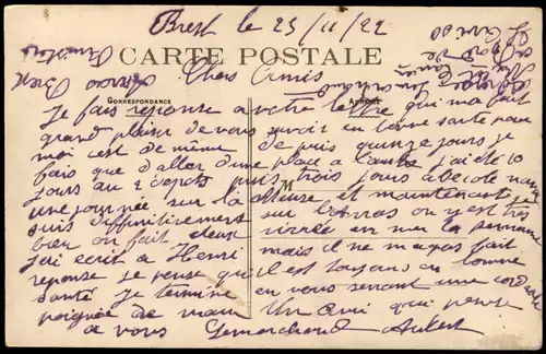 CPA Brest MB: Gebäude, Tor, Bahnhof 1922