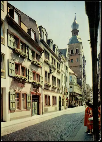 Ansichtskarte Bonn Beethovens Geburtshaus, Straßenpartie - Geschäfte 1969