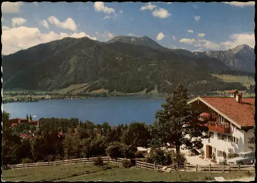 Ansichtskarte Rottach-Egern Gasthaus und Tegernsee 1965