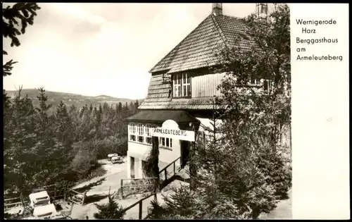 Ansichtskarte Wernigerode Berggasthaus am Armeleuteberg 1968