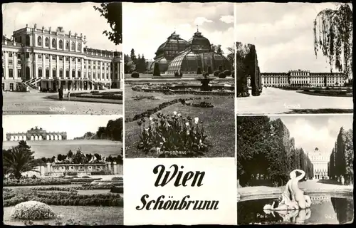 Ansichtskarte Hietzing-Wien Schloss Schönbrunn Mehrbildkarte 1960
