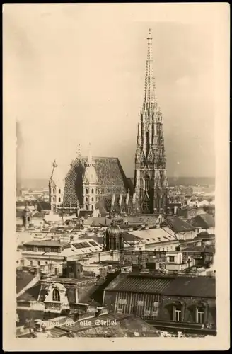 Ansichtskarte Wien Panorama-Ansicht Echtfoto-AK 1930