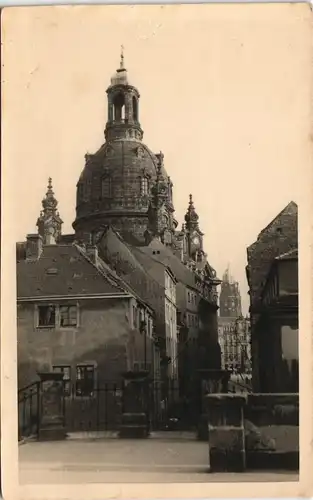 Foto Innere Altstadt-Dresden Frauenkirche, Gasse 1940 Privatfoto